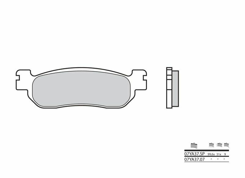 BREMBO Street Sintermetall Bremsbeläge - 07YA37SP