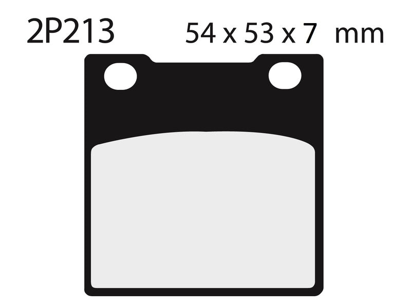 NISSIN Street Halbmetallische Bremsbeläge - 2P-213NS