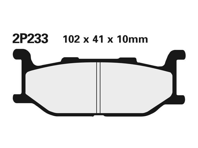 NISSIN Street Halbmetallische Bremsbeläge - 2P-233NS