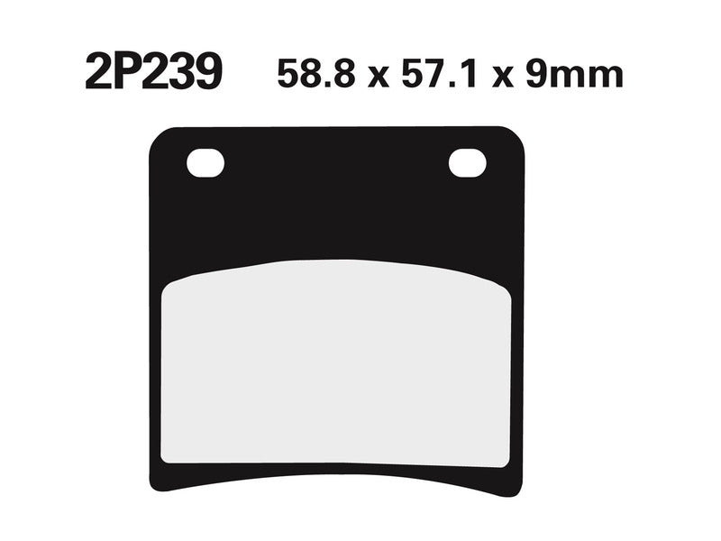 NISSIN Street Halbmetallische Bremsbeläge - 2P-239NS