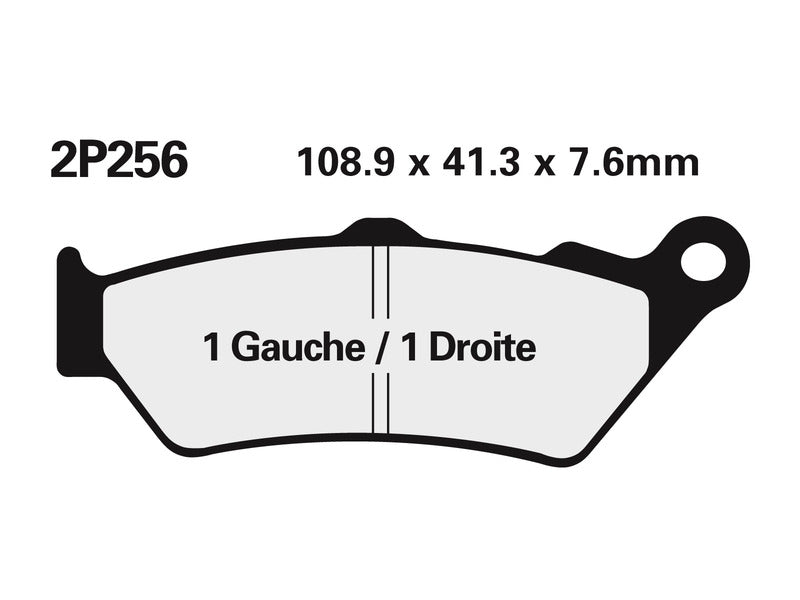 NISSIN Street Halbmetallische Bremsbeläge - 2P-256NS