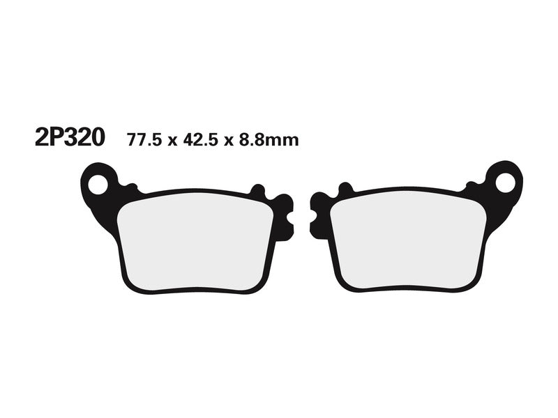 NISSIN Street /Off-Road Sintermetall Bremsbeläge - 2P-320ST