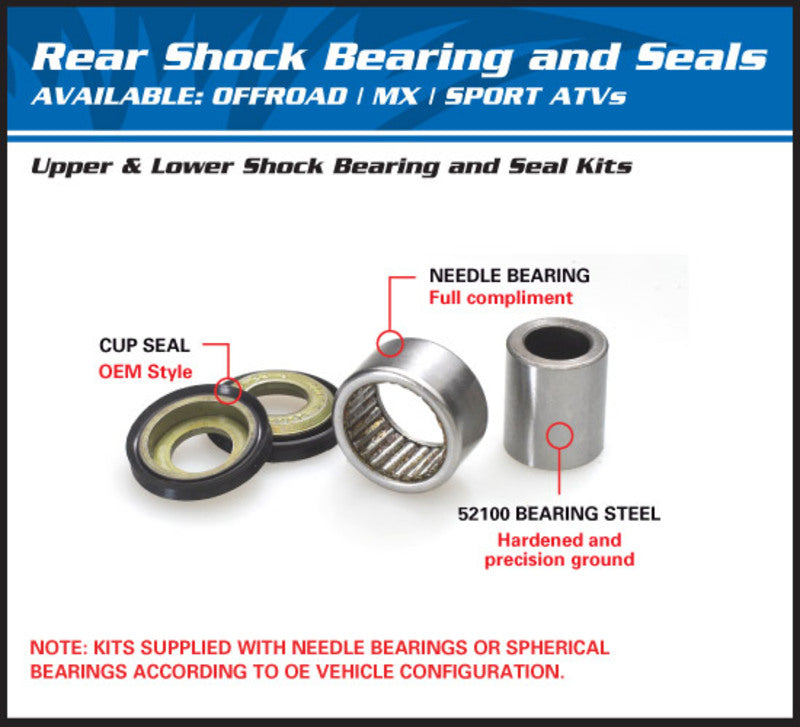 KIT STOSSDÄMPFERLAGER UNTEN FÜR XR250R 88-04/XR400R 96-97, XR600R 85-00, XR650L 93-09