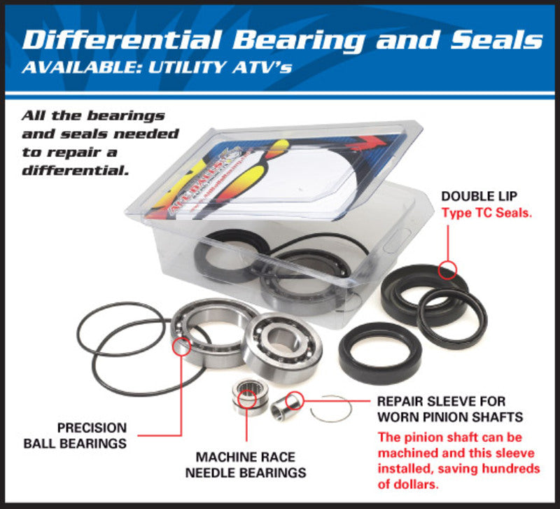 All Balls Kit Differentiallager & Dichtungen Kawasaki KVF650I vorne