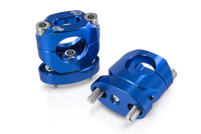 S3 Lenker-Klemmböcke höhenverstellbar +13 mm Blau