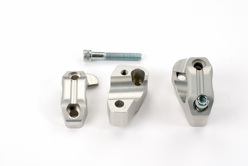 LSL Lenkerklemmböcke für Buell XB9S, XBS '02-07, Umbau von Lenker Ø22mm auf Ø28,6mm