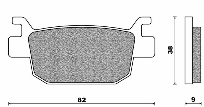 NEWFREN Scooter Organische Bremsbeläge - .FD.0401 BKS