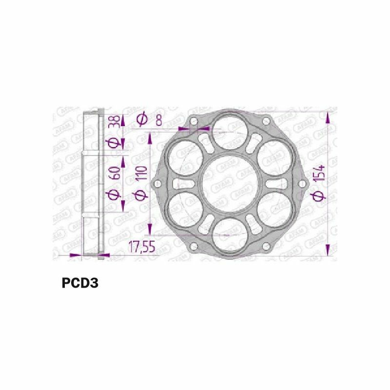 AFAM Kettenradträger hinten - Typ 51804/51803
