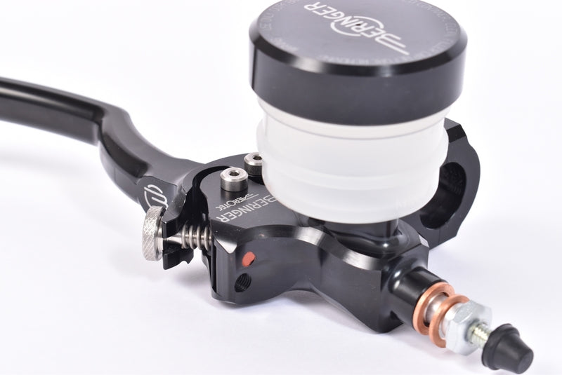 BERINGER Classic Hauptkupplungszylinder axial Ø 17,5 mm Behälter geschraubt schwarz (Hebel axial Typ A - 16 cm schwarz)