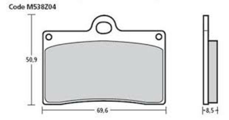 BREMBO UPGRADE Z04 Sintermetall Bremsbeläge - M538Z04