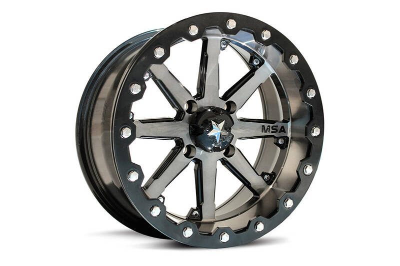 MSA WHEELS M21 Lok Utility Felge - silber/schwarz 15X7