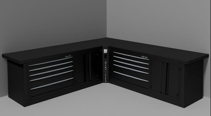 BIKE-LIFT Werkstatt-Eckschrank Modell Pneumatik/Elektrik - MF-PANG-900 A/E