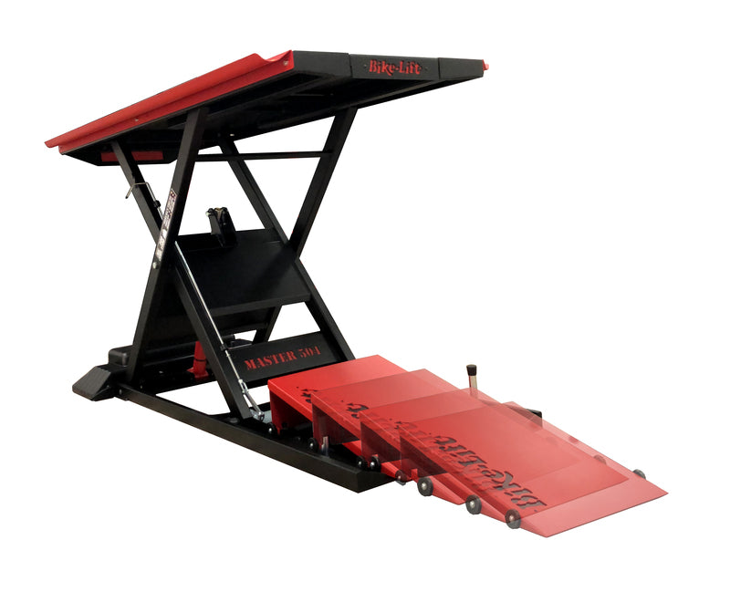 BIKE-LIFT Master 504 Hubtisch schwarz/rot - MA504-003