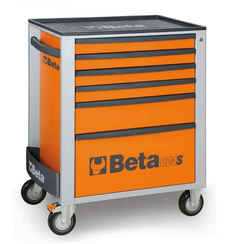 BETA Werkzeugwagen mit sechs Schubladen Orange