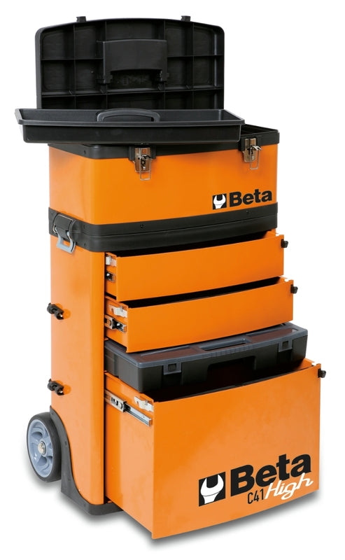 BETA Trolley mit zwei stapelbaren Modulen RAL2011 Orange