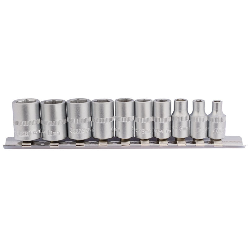 DRAPER Satz 1/4 Stecknüsse 10 mm bis 13 mm 4-teilig