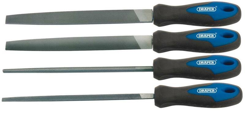 DRAPER Feilensatz 200 mm 4-teilig