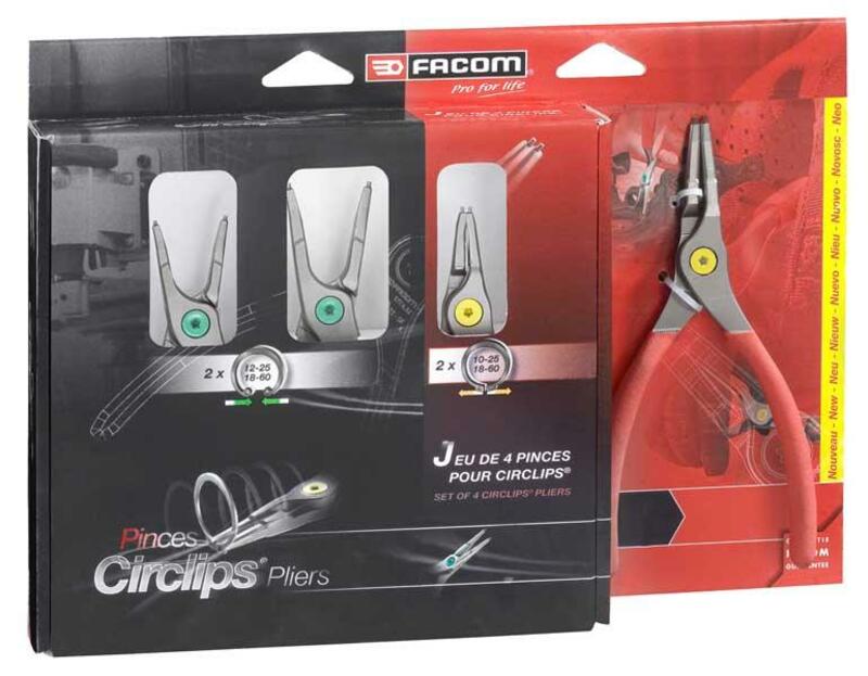 FACOM Satz Circlips® Sicherungsringzangen 4-teilig
