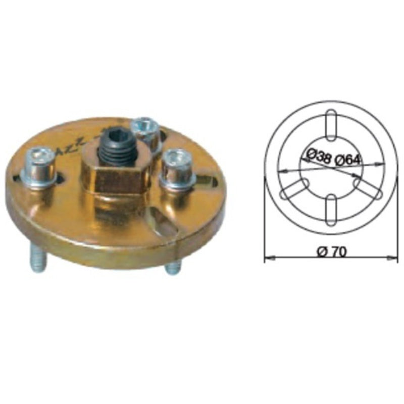 BUZZETTI Polradabzieher 3-Punkt M6 x 1,00 mm