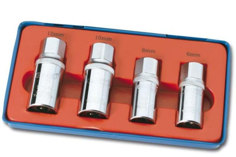 DRAPER Satz Bolzenausdreher 4-teilig 6/8/10/12 mm