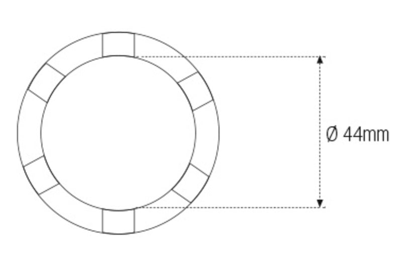 JMP Nutmuttern-Stecknuss Ø 44 mm 3/8