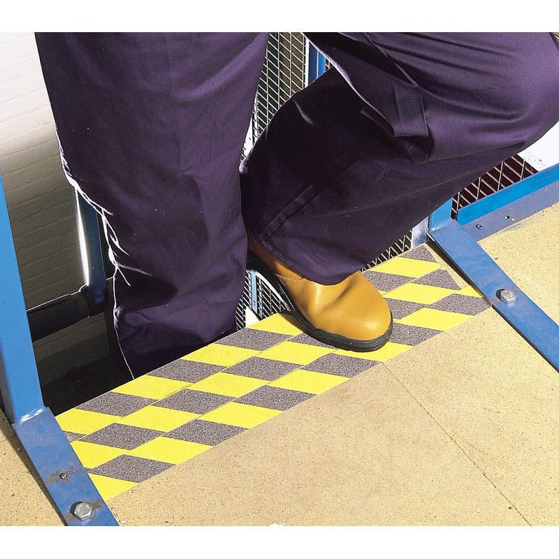 DRAPER Sicherheitsklebeband schwarz/gelb 18 m