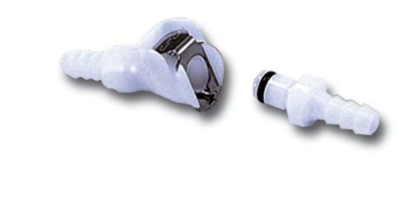 MOTION PRO Schnellkupplung Ø 6 mm doppelt verriegelt weiß