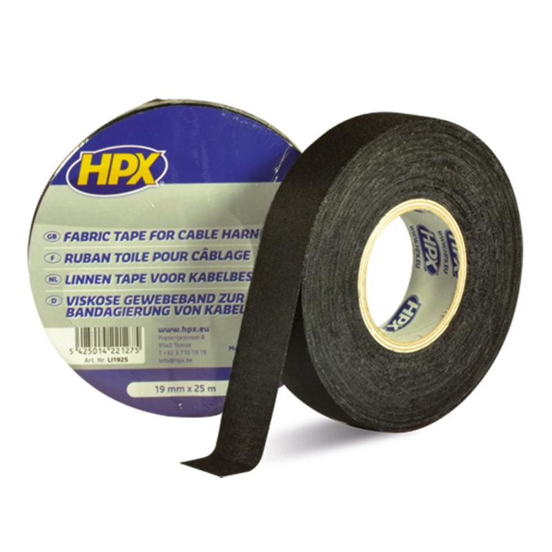 HPX Gewebeklebeband schwarz 19 mm x 25 m