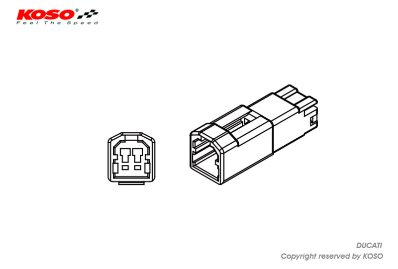 KOSO Blinker Adapterkabel Ducati