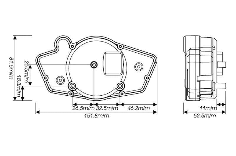 KOSO Digitaler Multifunktions-TachoRX1N GP Style weiß hinterlegt universal