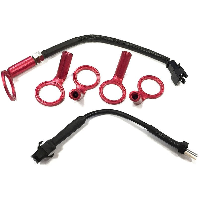 KOSO Temperatursensor für 14 mms Zündkerze (150 Grad C, schwarzer Stecker)