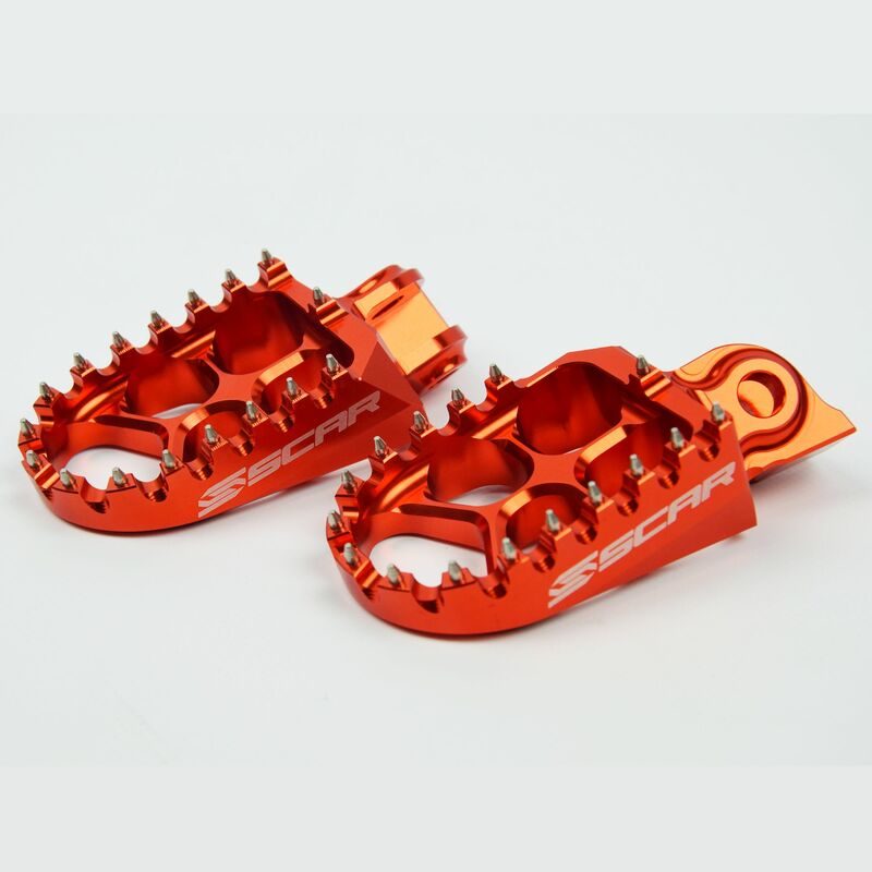 Fußrasten Evolution orange SCAR