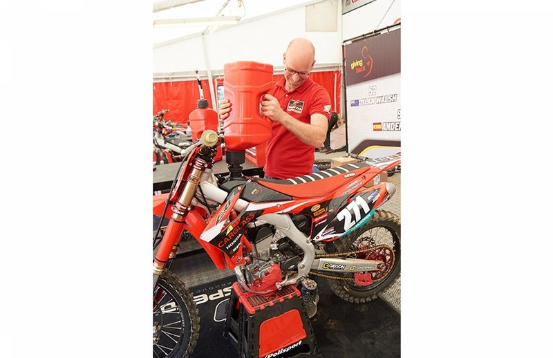 POLISPORT ProOctane Schnelltankkanister 10Liter rot + Gemischflasche 100ml