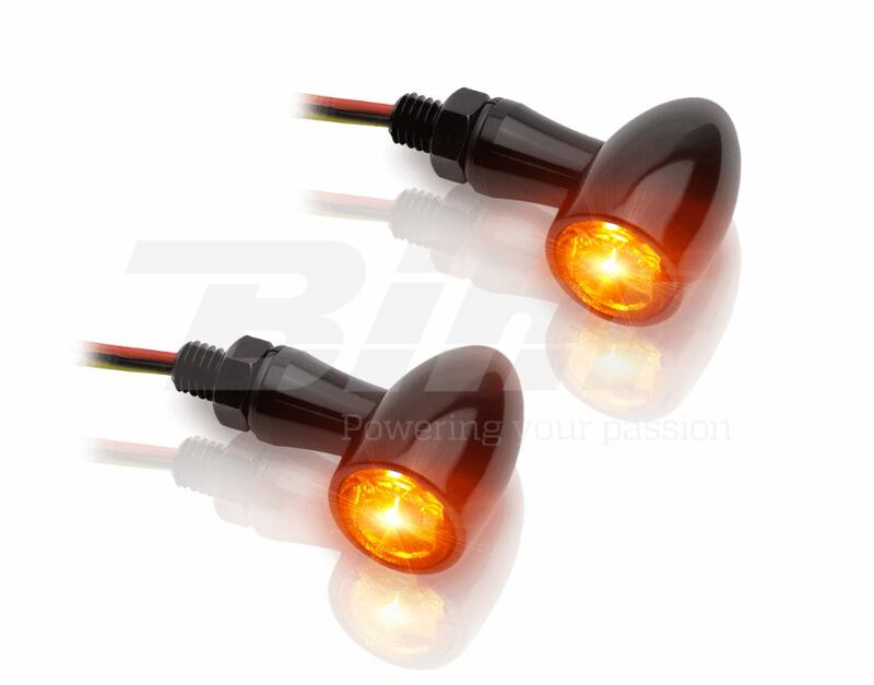 V-PARTS Blinker LED 12 V Alu schwarz