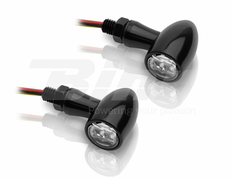 V-PARTS Blinker LED 12 V Alu schwarz