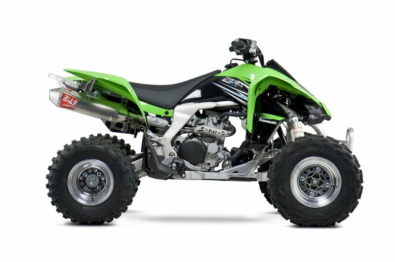 Ersatz-Schalldämpfer YOSHIMURA USA RS2 Edelstahl/Alu, Edelstahl-Endkappe für 751041 Kawasaki KFX450R