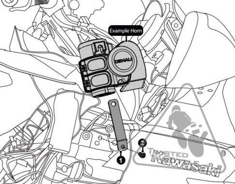 DENALI SoundBomb Hupenhalterung Kawasaki GTR1400