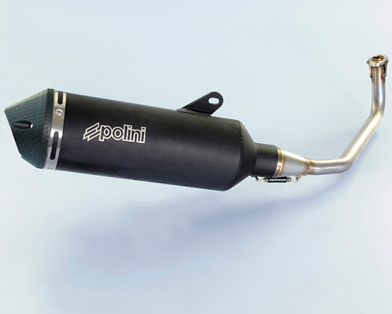 POLINI Maxi-Scooter Komplett Auspuffanlage - Aluminium schwarz Honda