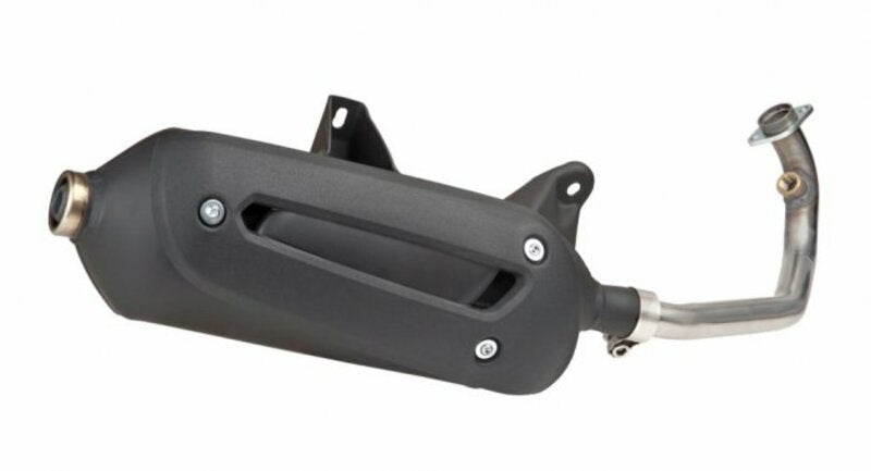 TECNIGAS Maxi 4 komplette Auspuffanlage - Edelstahl schwarz Aprilia