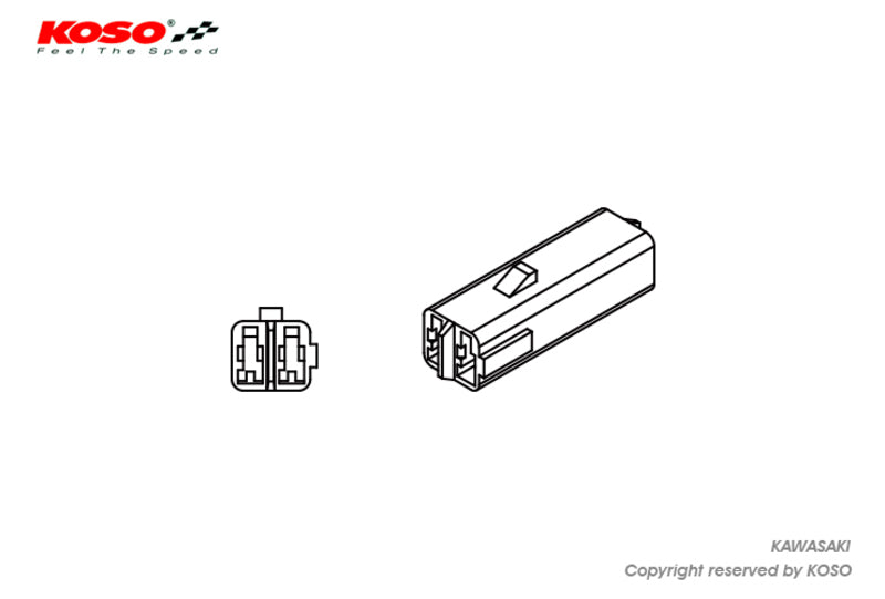 KOSO Blinker Adapterkabel Kawasaki