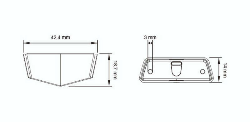 KOSO Nano LED-Rücklicht rot universell