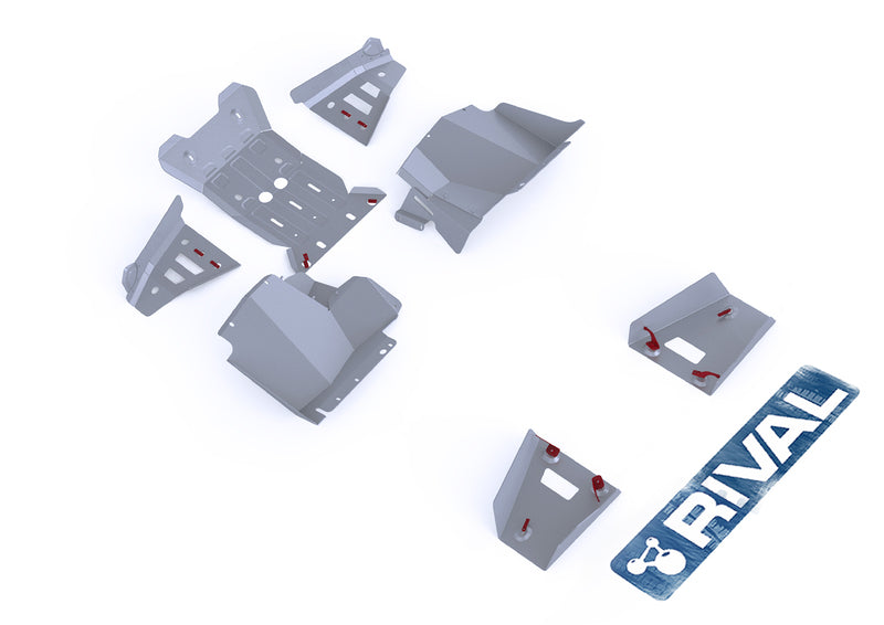 RIVAL Unterfahrschutz Komplett-Kit - Aluminium Yamaha Wolverine 700