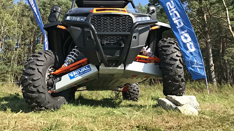 RIVAL Unterfahrschutz Komplett-Kit - Aluminium Polaris RZR 1000 XP/Turbo
