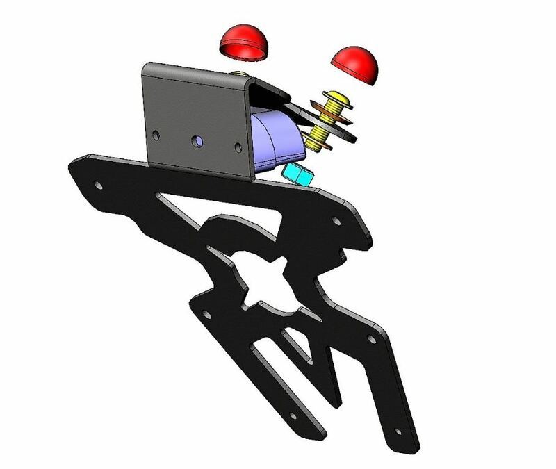 ACCESS DESIGN License Plate Holder Black Kawasaki W800/2019