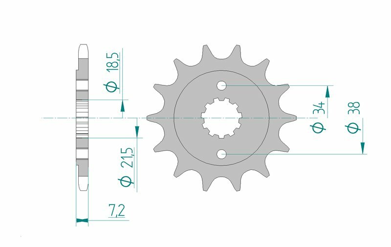 AFAM Standard Stahlritzel vorne 20320 - 520