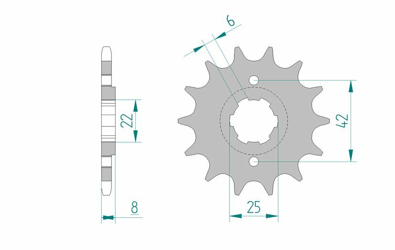 AFAM Standard Stahlritzel vorne 20500 - 520