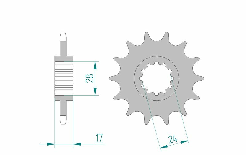 AFAM Standard Stahlritzel vorne 20516 - 520