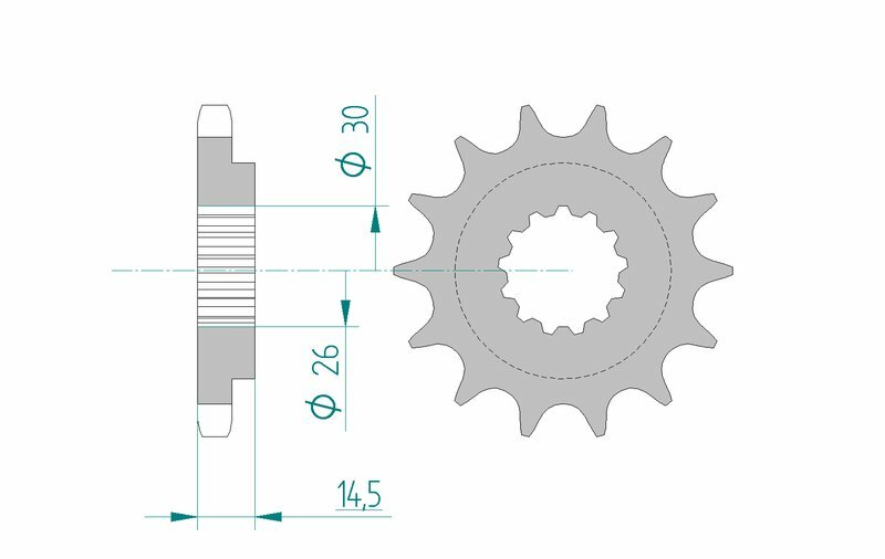 AFAM Standard Stahlritzel vorne 20801 - 530