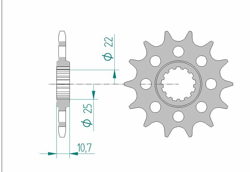 AFAM Standard Stahlritzel vorne 21511 - 520