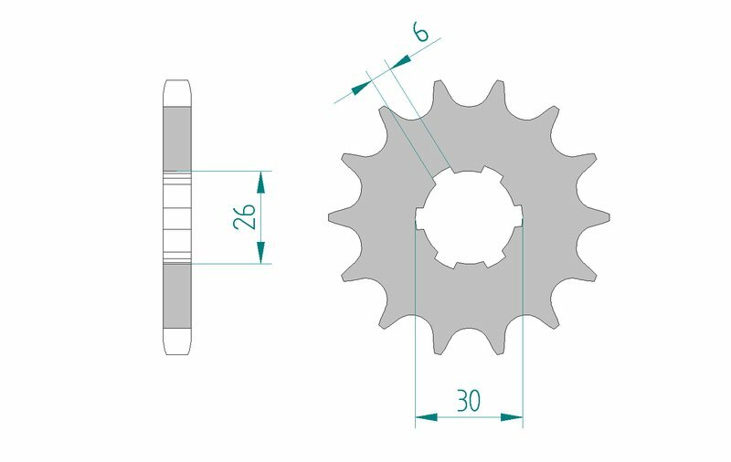 AFAM Standard Stahlritzel vorne 21600 - 530